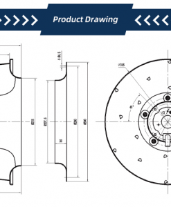 Quạt ly tâm AC Krubo K-AC300-R380-13, 220VAC, 300mm
