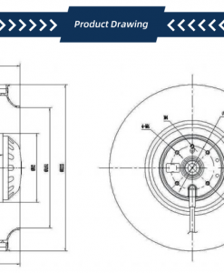 Quạt ly tâm AC Krubo K-AC220-R220-25, 220VAC, 220mm