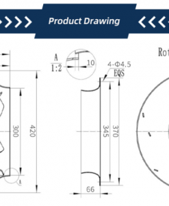 Quạt ly tâm EC Krubo K-EC400-R230-15Y, 380VAC, 400mm