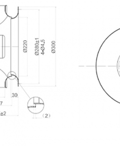 Quạt ly tâm EC Krubo K-EC310-R230-24, 230VAC, 310mm