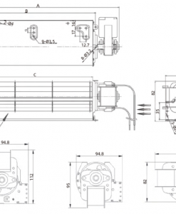 Quạt lồng sóc Krubo KPA-AC60300-Q220, 220VAC, 60mm