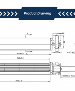 Quạt lồng sóc Krubo KPA-AC43300-Q230, 230VAC, 43mm